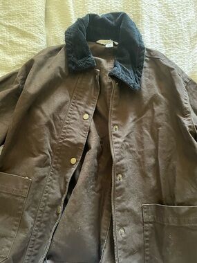 Old Navy Brown Field Jacket with Black Corduroy Collar